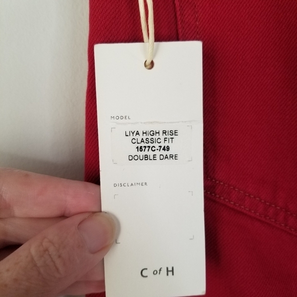 NWT Citizens of Humanity Premium Vintage Red Liya High Rise Classic Fit Denim 27 - Picture 9 of 16